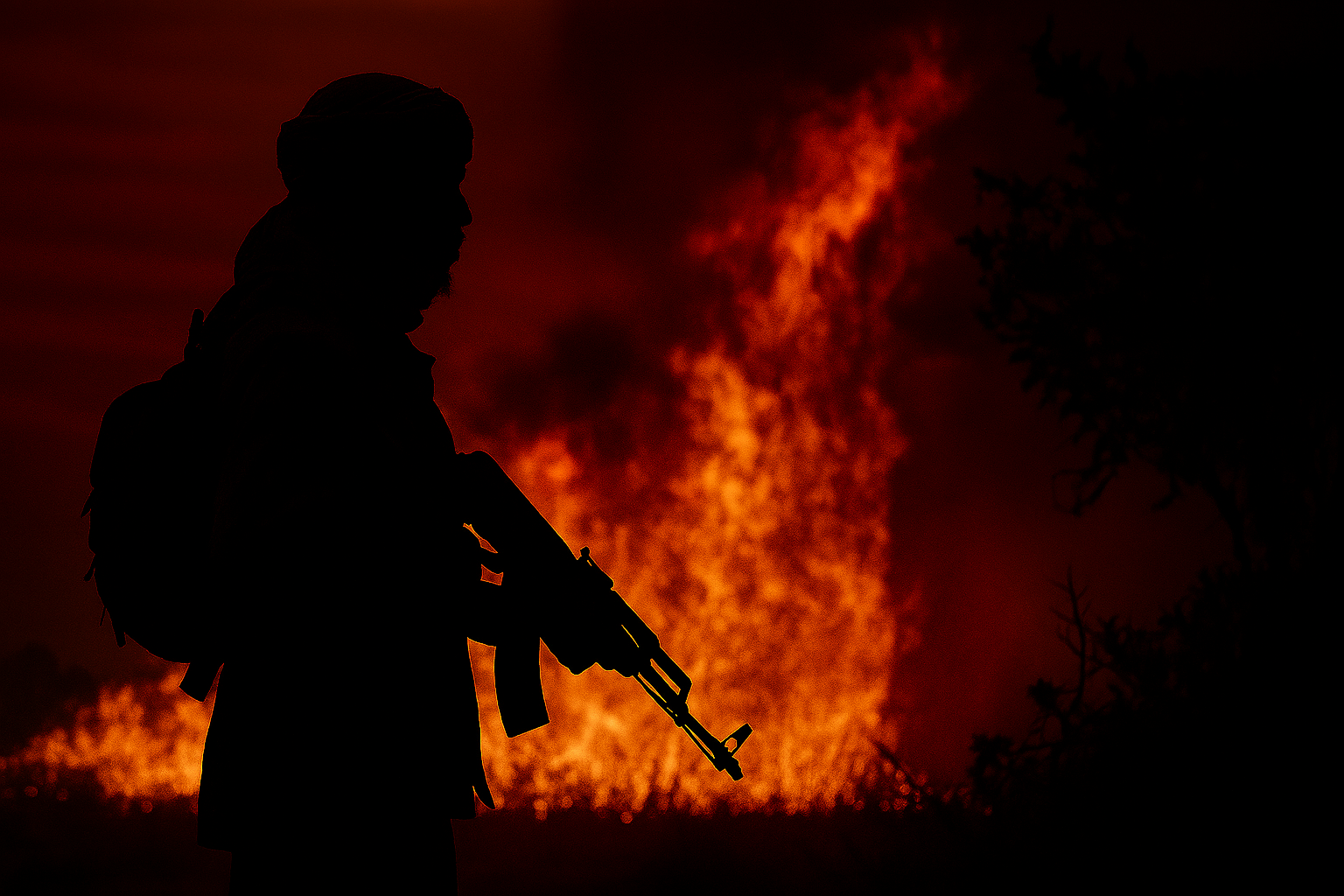 Storm surge imagery symbolizing Sahel collapse
